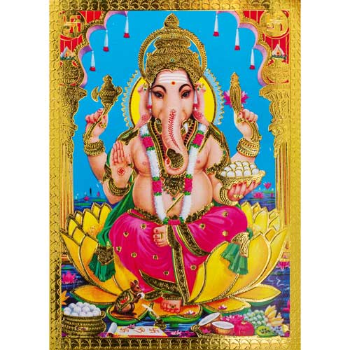 ガネーシャ神の絵（額入り / オーダーメイド） | ガネーシャ神と開運グッズ