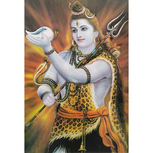 シヴァ神ポストカード（ちょっと大きめサイズ） | ガネーシャ神と開運