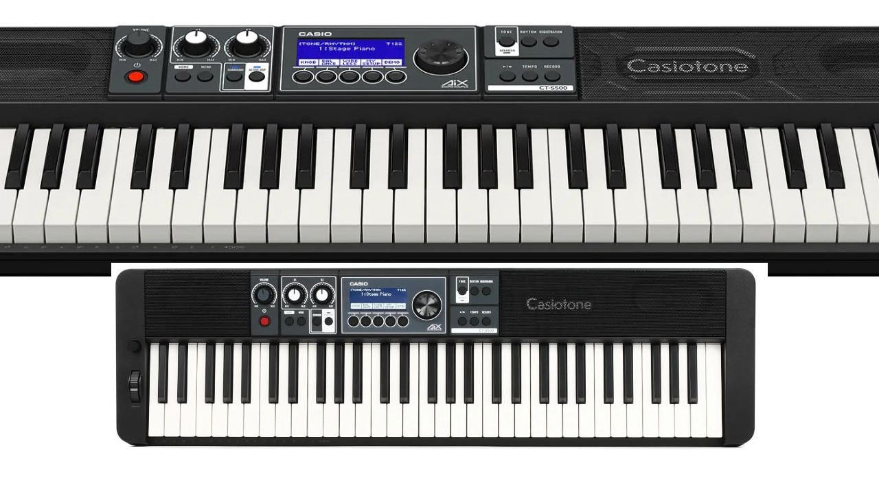 Casio CT-S500 Portable Keyboard with AC Adapter, Wireless