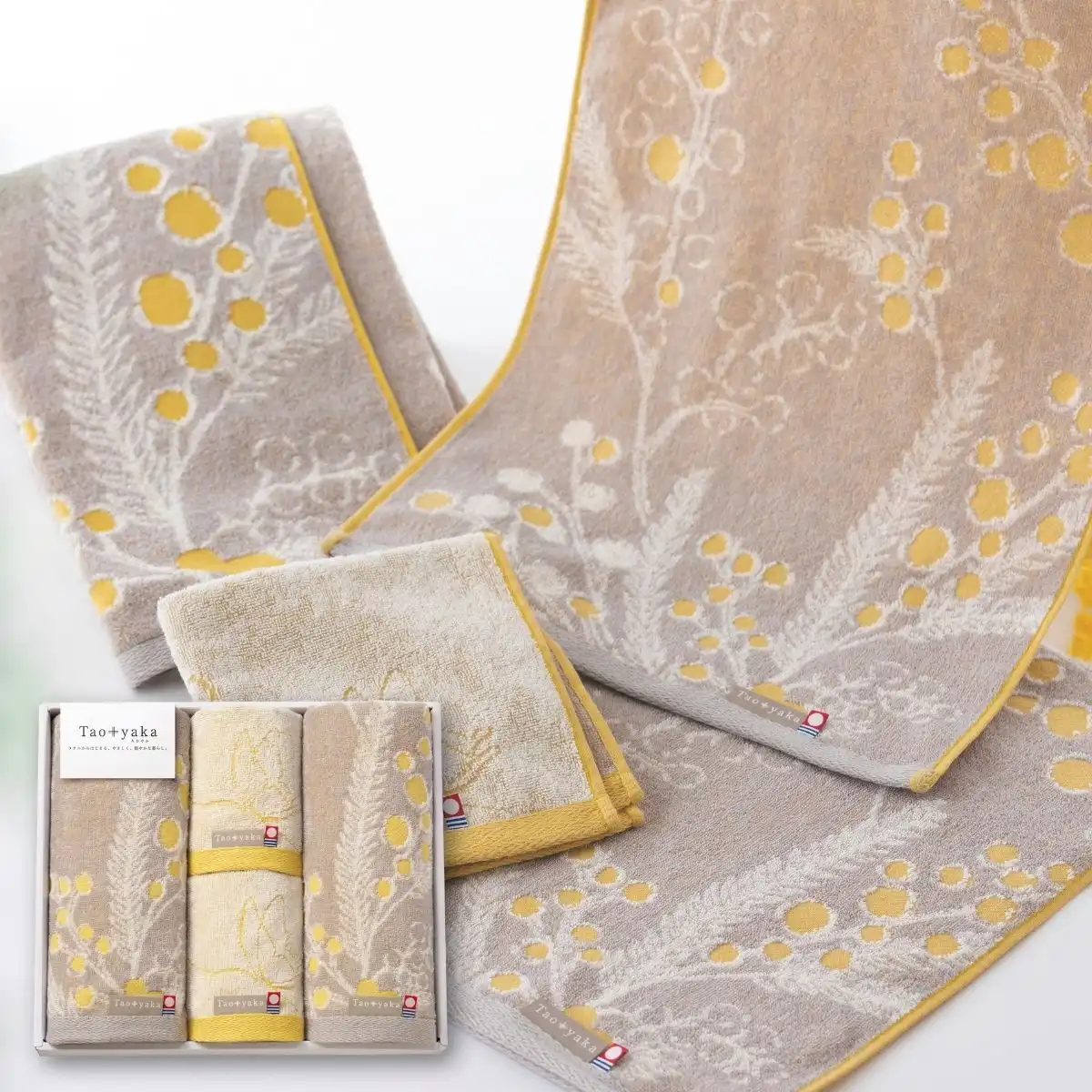 Taoyaka たおやか ミモザ バスタオル1枚｜ギフトプラザオンライン