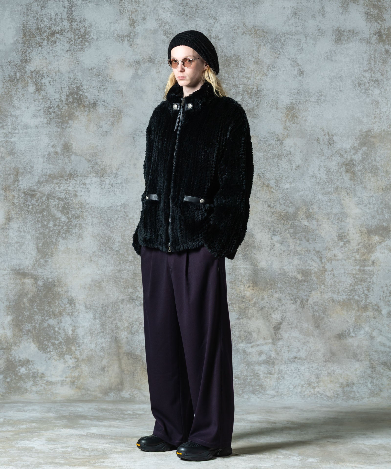 GB0325/JKT04 : Rabbit Fur Jacket / ラビットファージャケット