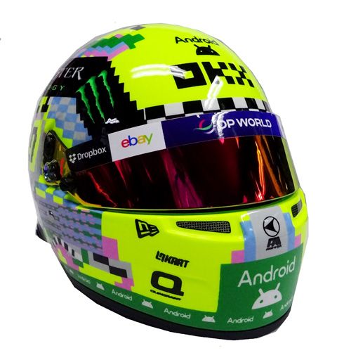 2024 L．ノリス マクラーレン ジャパンGP仕様 1/2 ヘルメット F1の