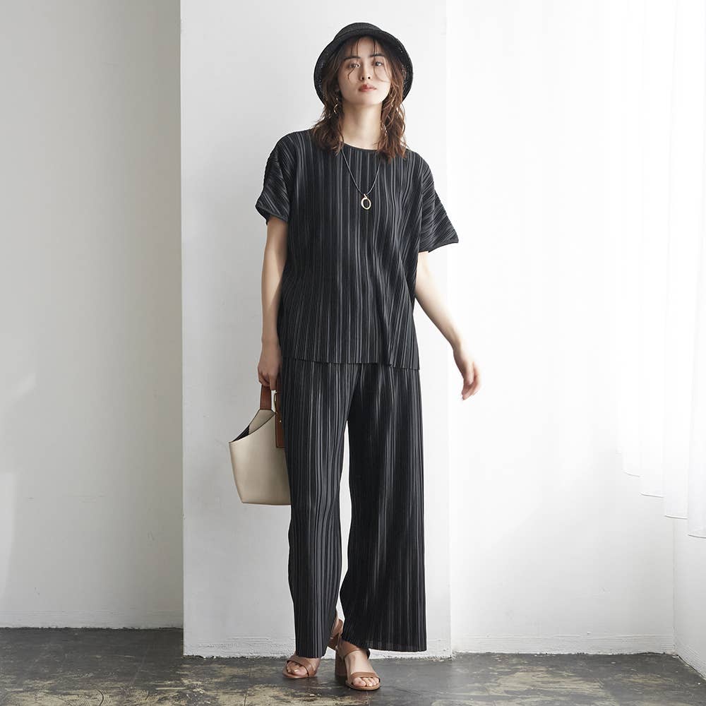 プリーツブラウス【送料無料】【SALE】 FTXL21 :レディース トップス