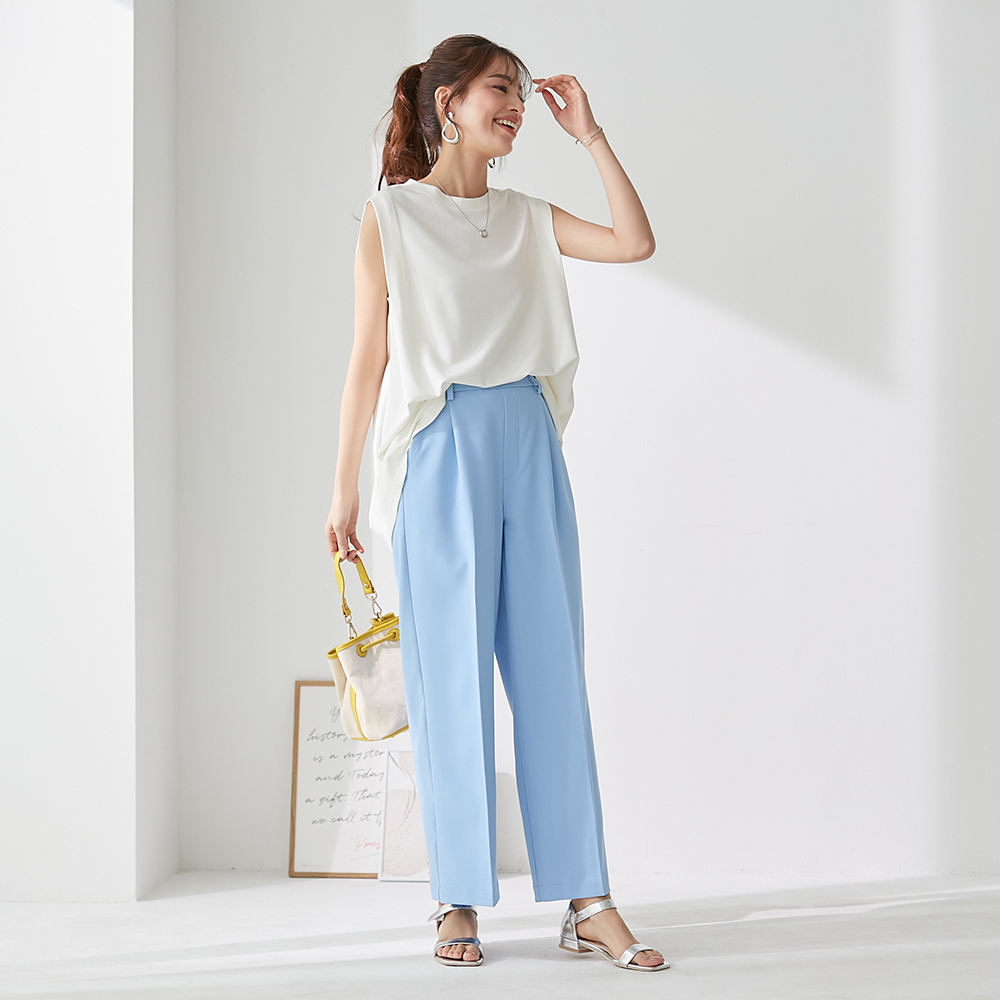 イチオシ】ワイドパンツ【SALE】 TZV65K :レディース パンツ・ズボン