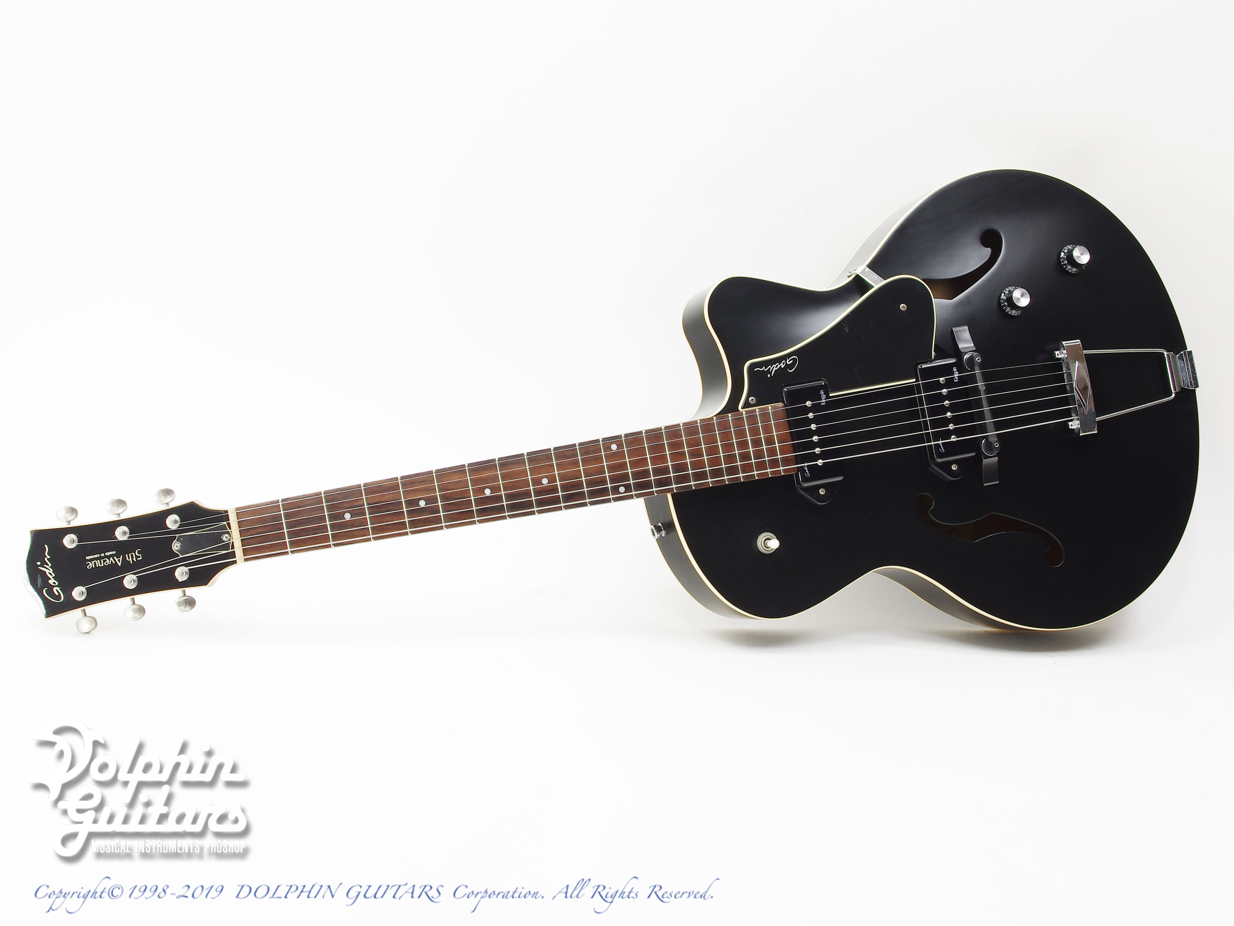 GODIN 5th Avenue CW Kingpin II Black|ドルフィンギターズ