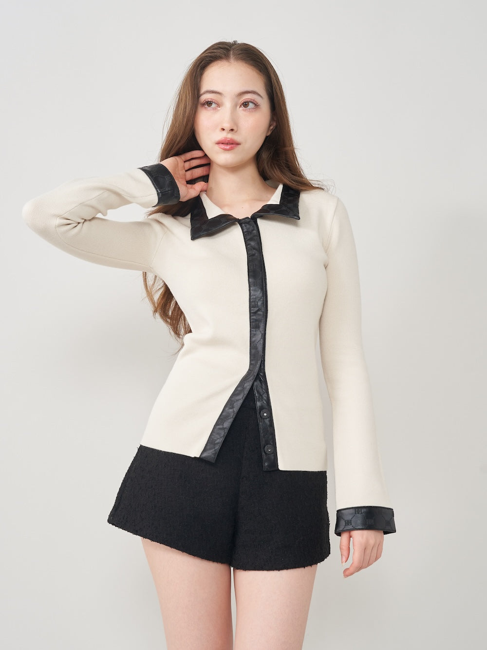 ロゴレザーニットトップス – Darich (ダーリッチ)