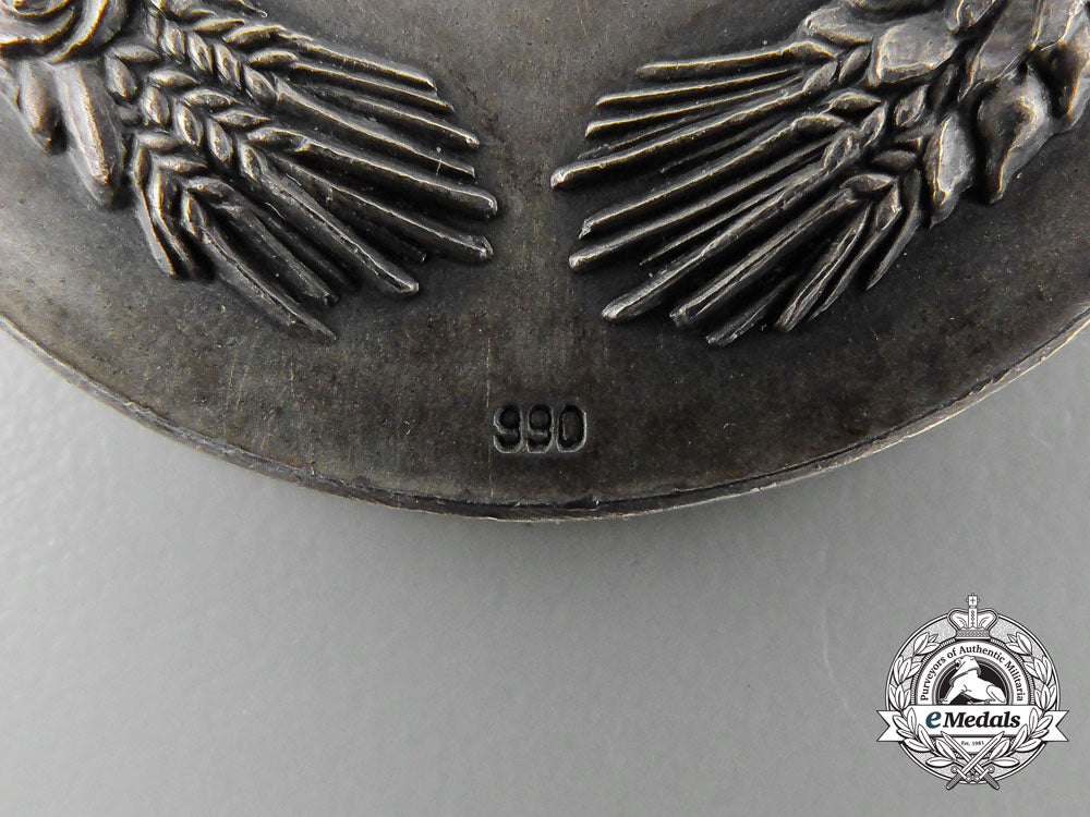 A Very Fine 1936 Reichsnährstand Exhibition “Tobacco” Award Badge