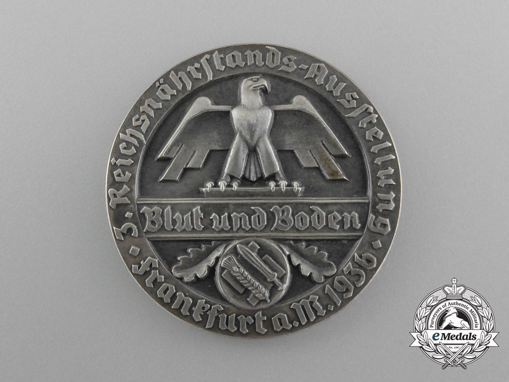 A Very Fine 1936 Reichsnährstand Exhibition “Tobacco” Award Badge