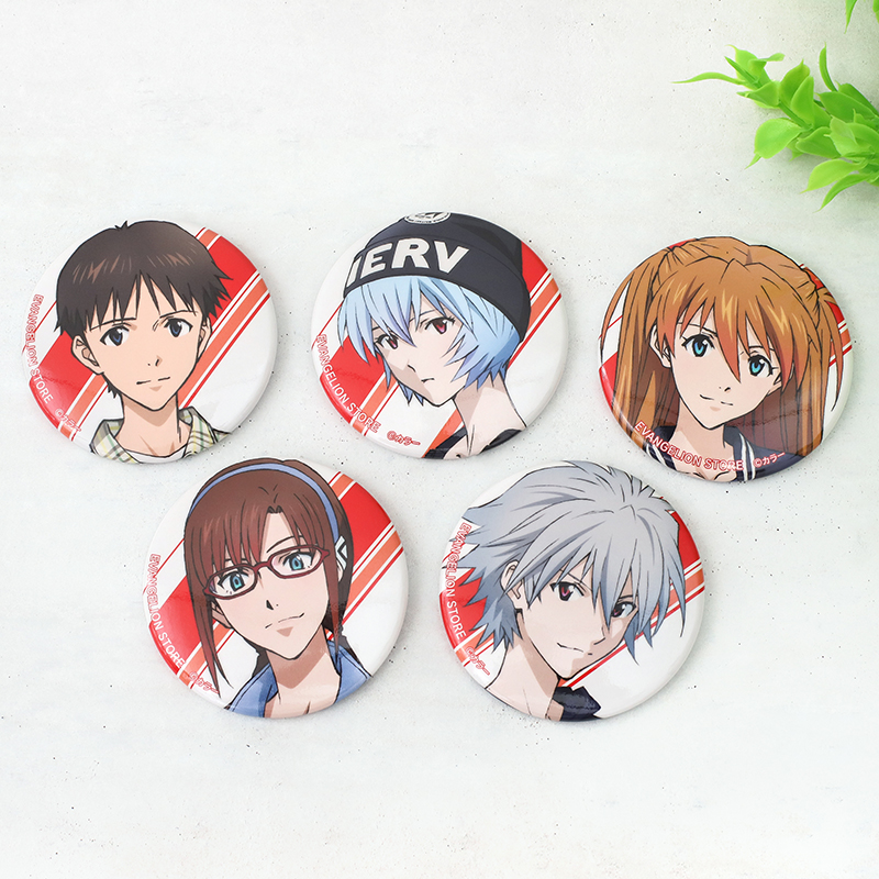 エヴァ LUMINE ニュウマン コラボ 缶バッジ シンジ カヲル 2個セット