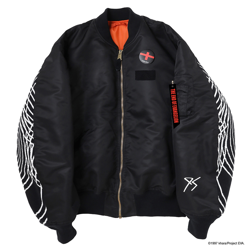 EVANGELION:95】0064 MA-1 Jacket/BLACK(M BLACK): ファッション