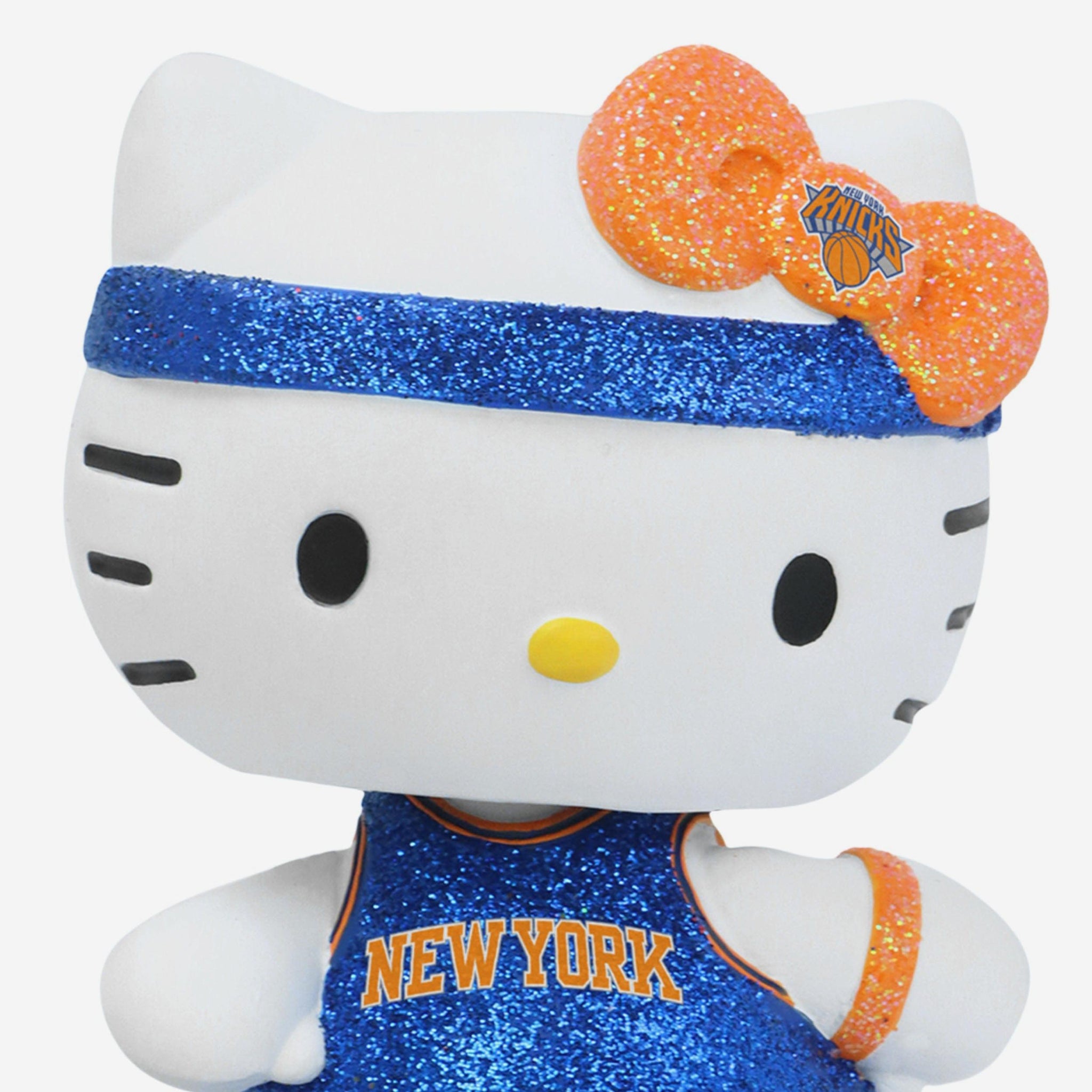 New York Knicks Hello Kitty® Glitter Mini Bobblehead FOCO