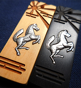 象嵌木札「馬」 | フダヤドットコム