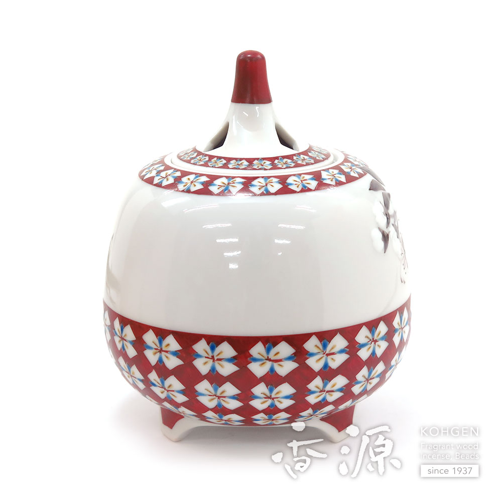 九谷焼 香炉 桜小紋 ［後上俊香］ 限定品の通販 - お香専門店香源