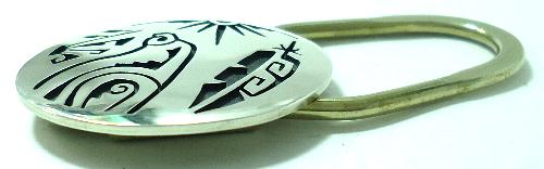 ホピ族のキーホルダー インディアンジュエリー キーリング