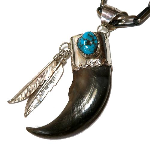 インディアンジュエリー ベアクローペンダント