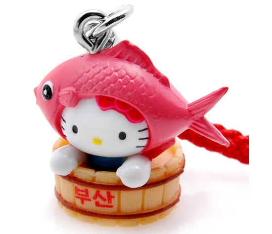 韓国限定 ハローキティ ご当地ストラップ（釜山-プサン） 韓国情報広場