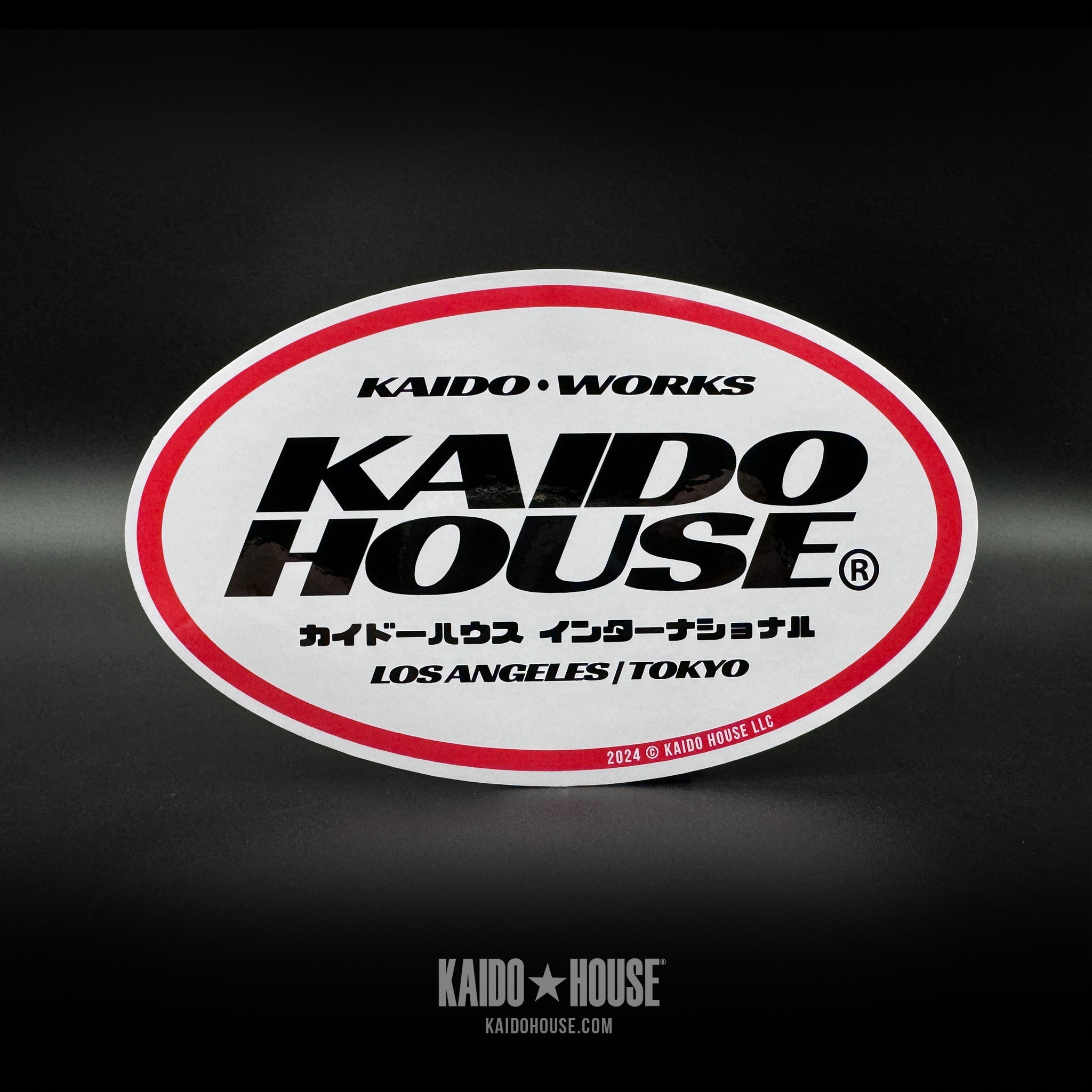 Kaido House White Oval Sticker – KAIDO HOUSE LLC