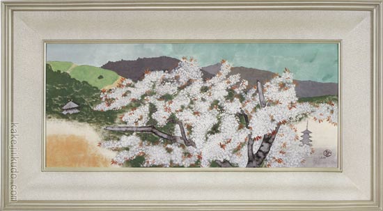 小倉遊亀 絵画 『爛漫』 送料無料 【複製】【美術印刷】【巨匠】【横長