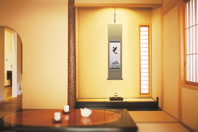 龍虎図 濱田嵐雪 （三美会）尺幅 【特価 】！ 龍 - 掛け軸（掛軸）販売