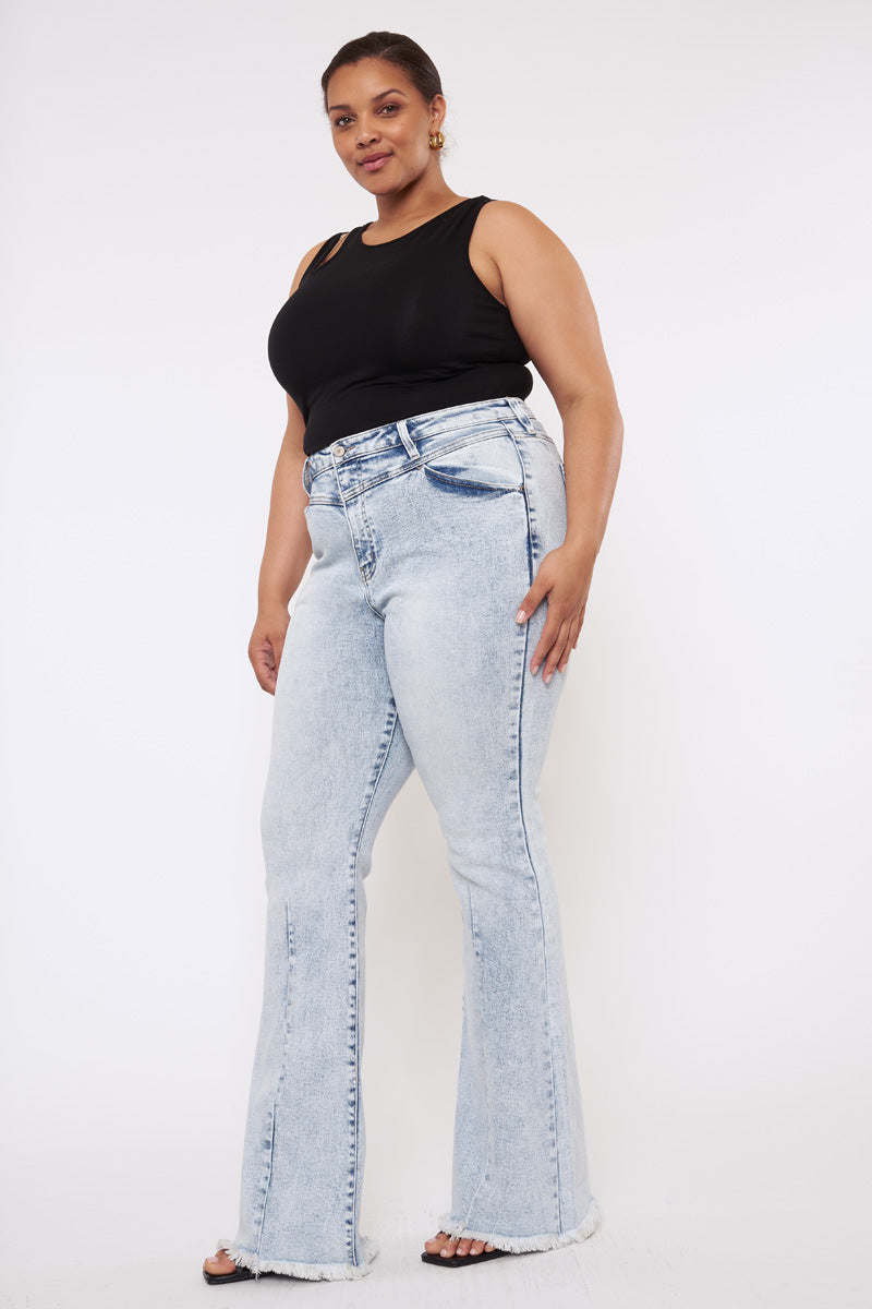 Cayla High Rise Flare (Plus Size) – Kancan USA