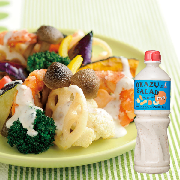 OKAZU SALAD Dressing ナッツ 1L｜ケンコーマヨネーズ｜業務用商品