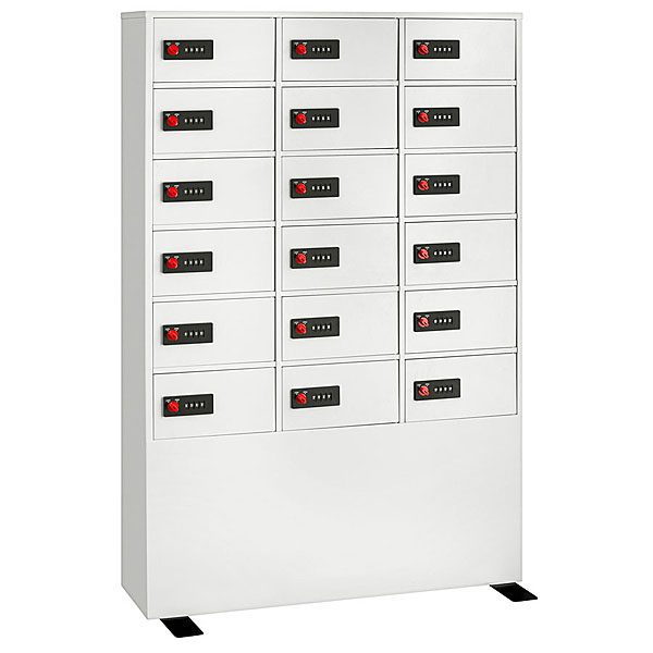 EIKO エーコー 貴重品保管庫 ReZERO LOCK＜数字合わせ式＞3列6段 18人