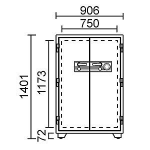 日本アイ・エス・ケイ 2時間耐火金庫 キングスーパーダイヤル＋電子