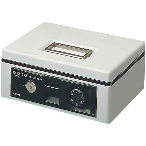 KOKUYO コクヨ 手提げ金庫【A5】＜ダイヤル＞(紙幣/硬貨一体型トレー