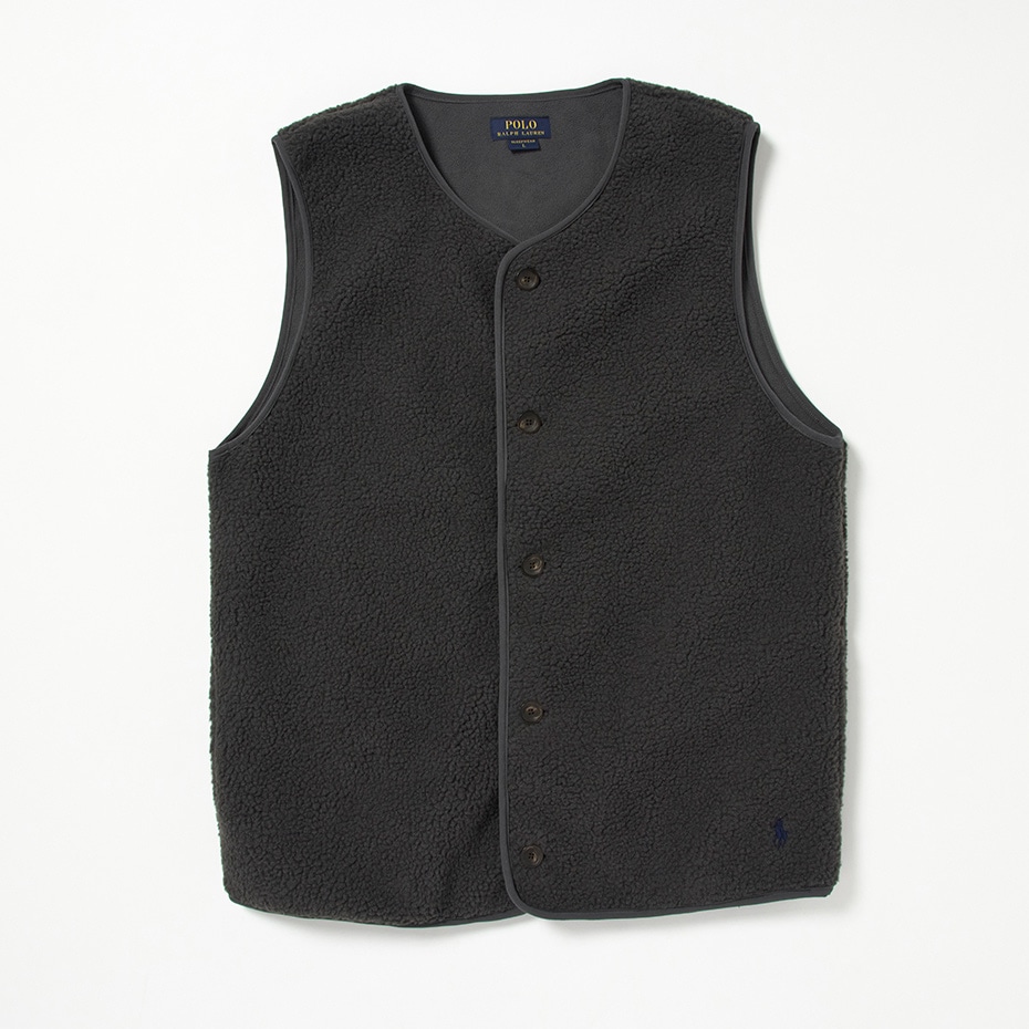 ボアフリースルームベスト (RM8-C005）ヘザーチャコール | ポロ ラルフ