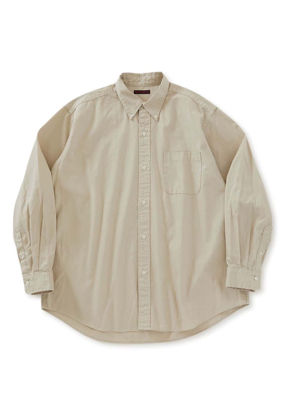 ワークオックス ボタンダウン ロングスリーブ ワイドシャツ | BLUE