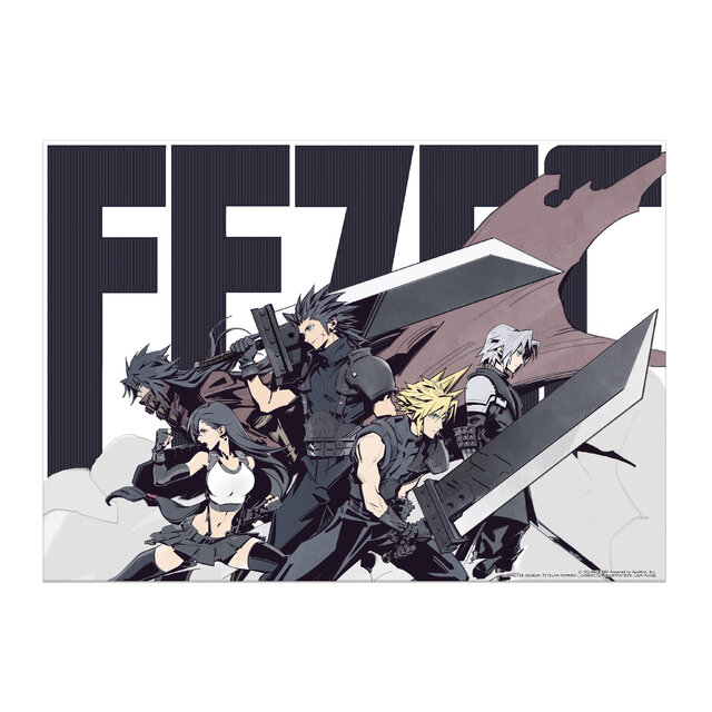 シュリンク未開封】FF7 クラウド＆チョコボ ジグソークロック117ピース