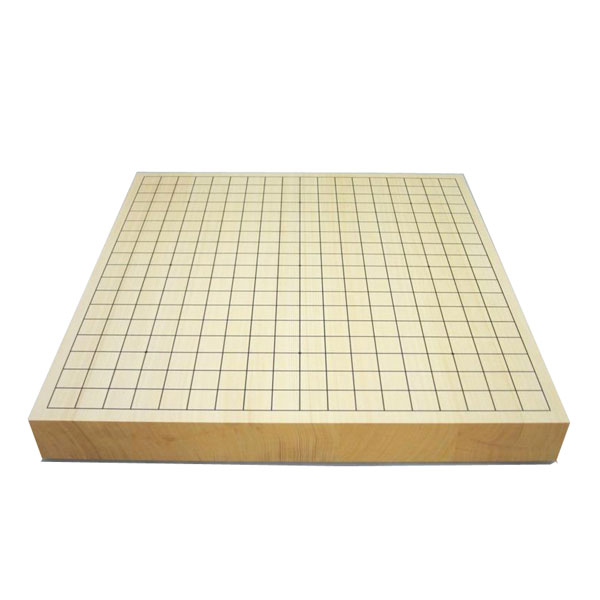 木製囲碁盤 本榧に次ぐ ヒバ15号 卓上接合碁盤 竹 （約4cm厚） 碁盤