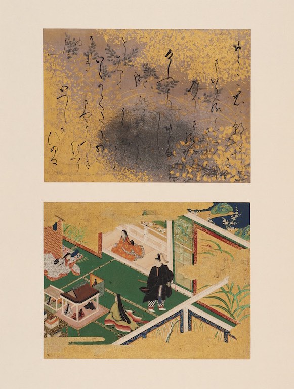 横前裕子 紫式部 源氏物語 40帖 幻 絵画 額サイズ 62cm×47cm 【公式通販】