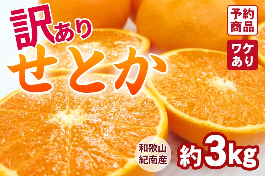 訳あり】 せとか 約3kg【ご家庭用】＜3月中旬より順次発送＞(紀南
