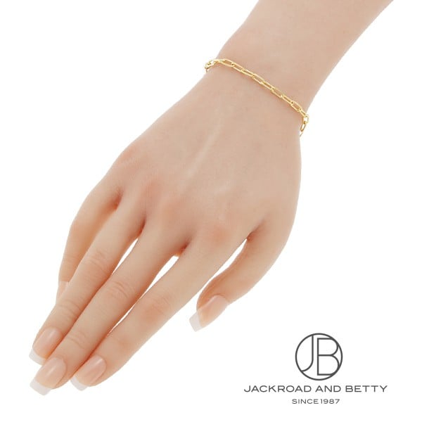 K18 カット アズキ チェーンブレスレット 5.4g 20cm[] K18 Cut Azuki