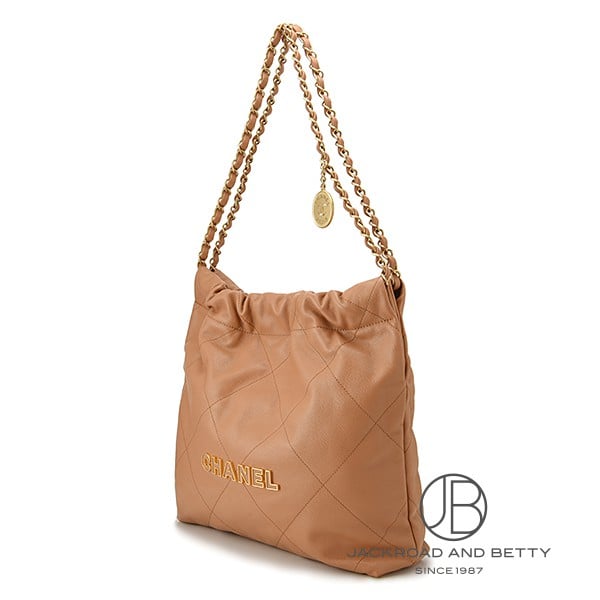 CHANEL 22 スモール ハンドバッグ キャメル ブラウン[AS3260 B18305