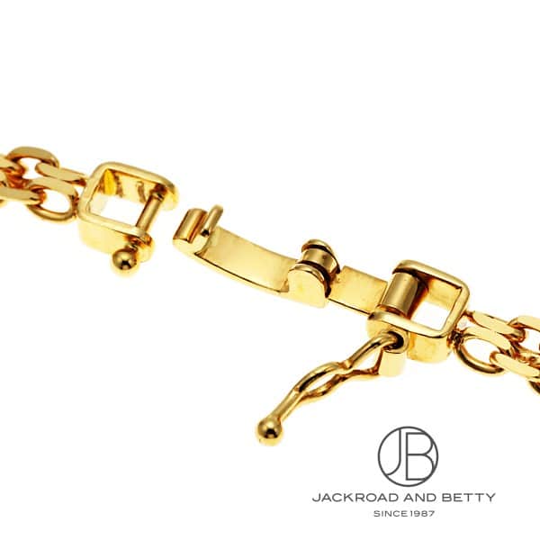 K18 2連ビスマルク チェーン ブレスレット 4.8g 18cm[] K18