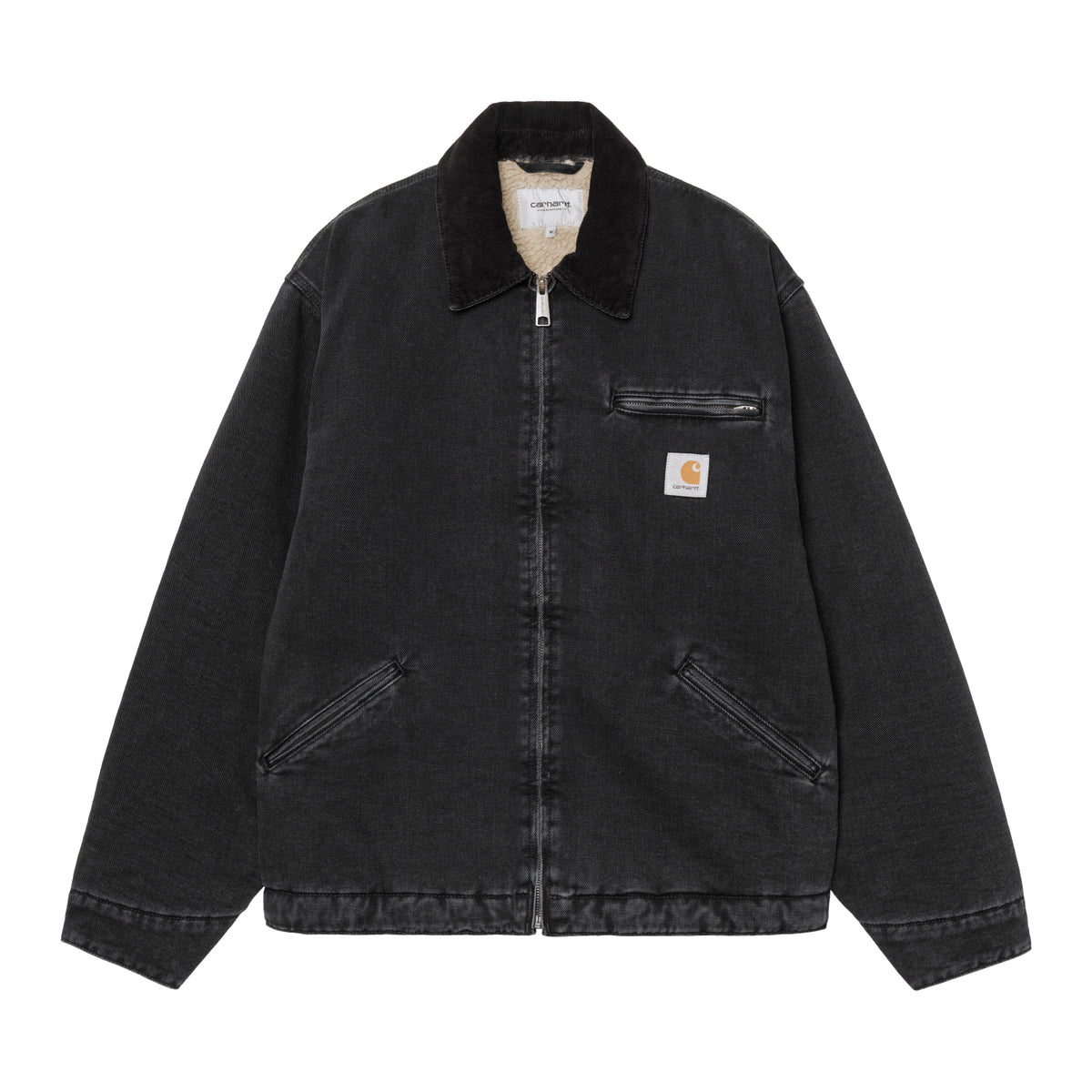 Carhartt WIP - OG DETROIT JACKET - BLACK / BLACK (STONE WASHED