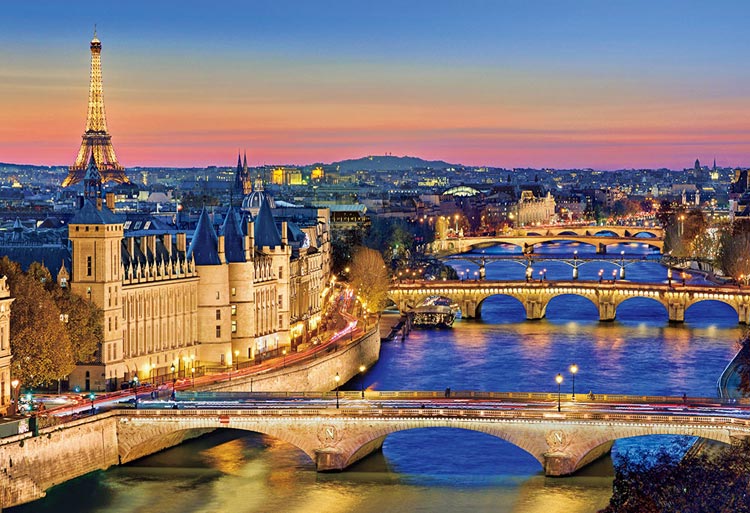 BEV-M81-617 風景 夕暮れのセーヌ川 1000ピース ビバリー の商品詳細