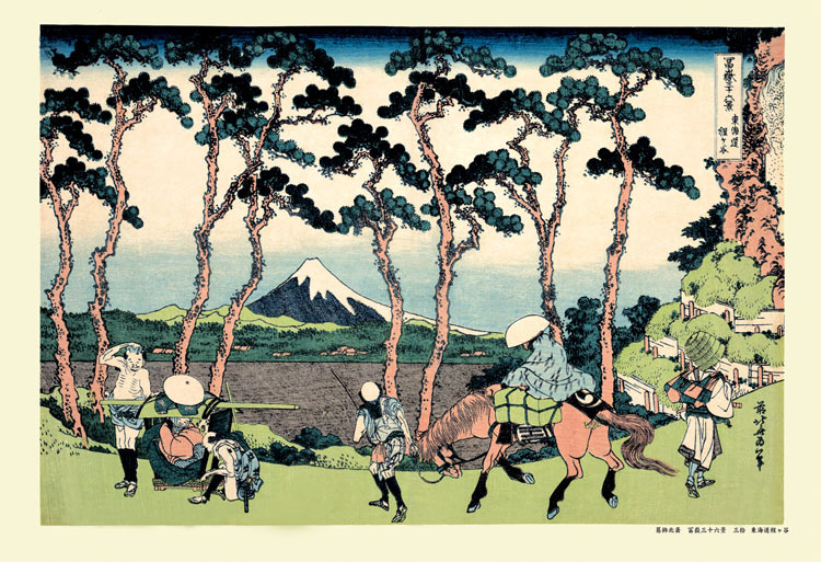 CUT-300-228 葛飾北斎 富嶽三十六景 三拾 東海道程ヶ谷 (とうかいどう