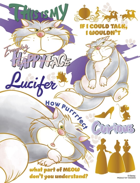 YAM-42-120 ディズニー カラフル・ゴールド/ルシファー (シンデレラ