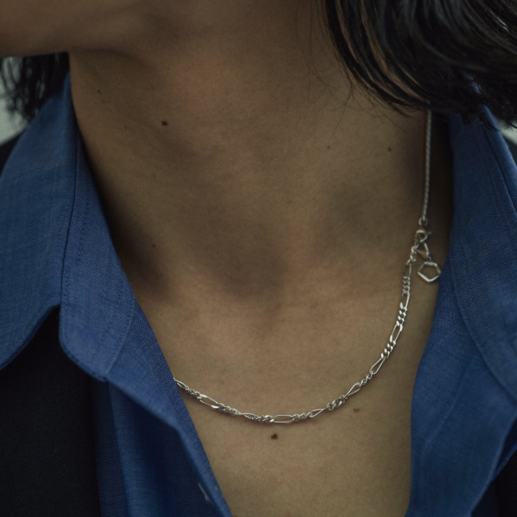 シェードコンビチェーンネックレス SV