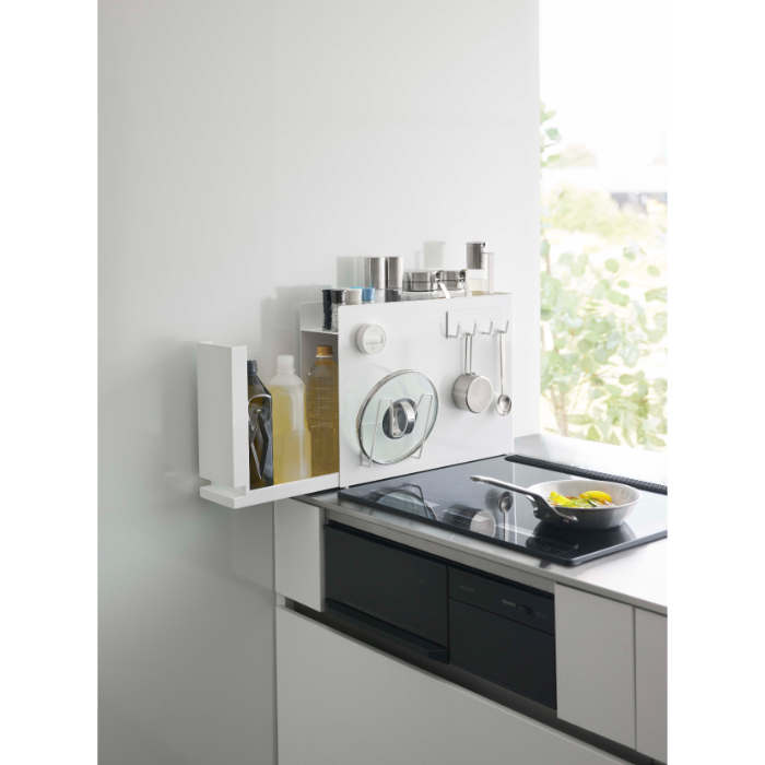 Yamazaki 隠せる調味料ラック タワー ホワイト(6003)