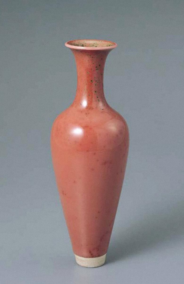 桃花紅瓶｜展示中の日本・東洋のやきもの｜コレクション｜岡田美術館