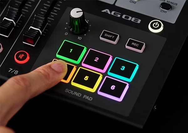 AG08でレコーディングから配信までなんでもOK！高品質な音質で他と差を