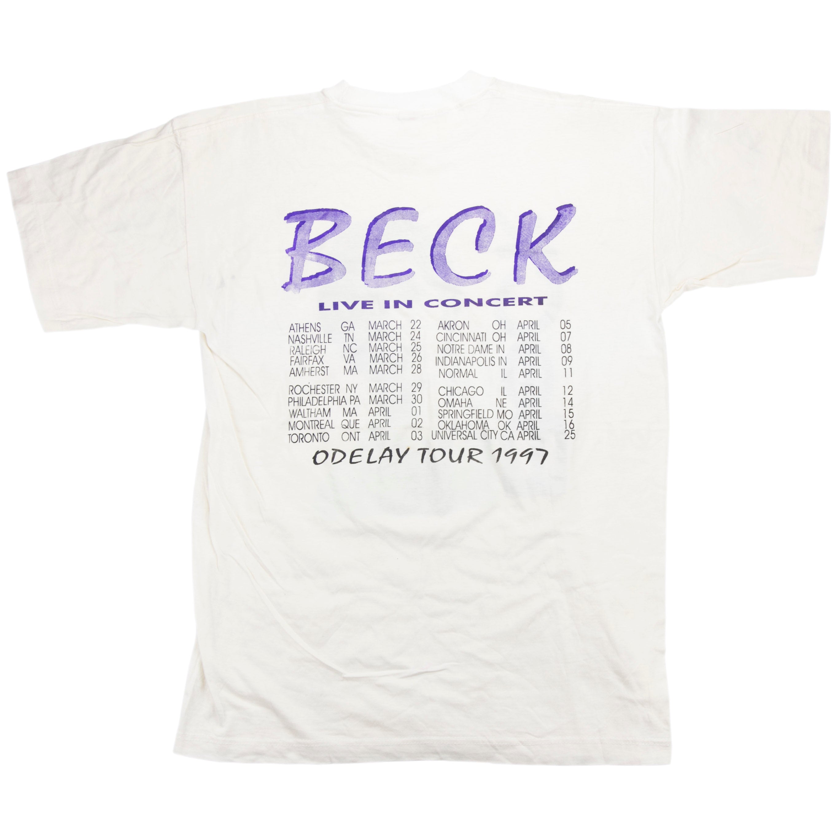 Beck vintage 1997 odelay tour shirt one size Sogo tag – L N F