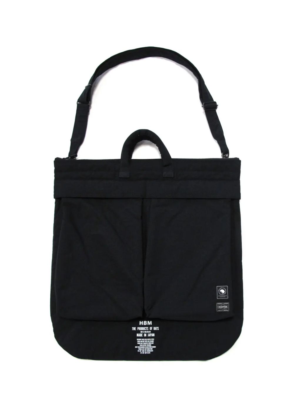 RATS - HELMET BAG TYPE-S (BLACK) / ポーター コラボヘルメットバッグ