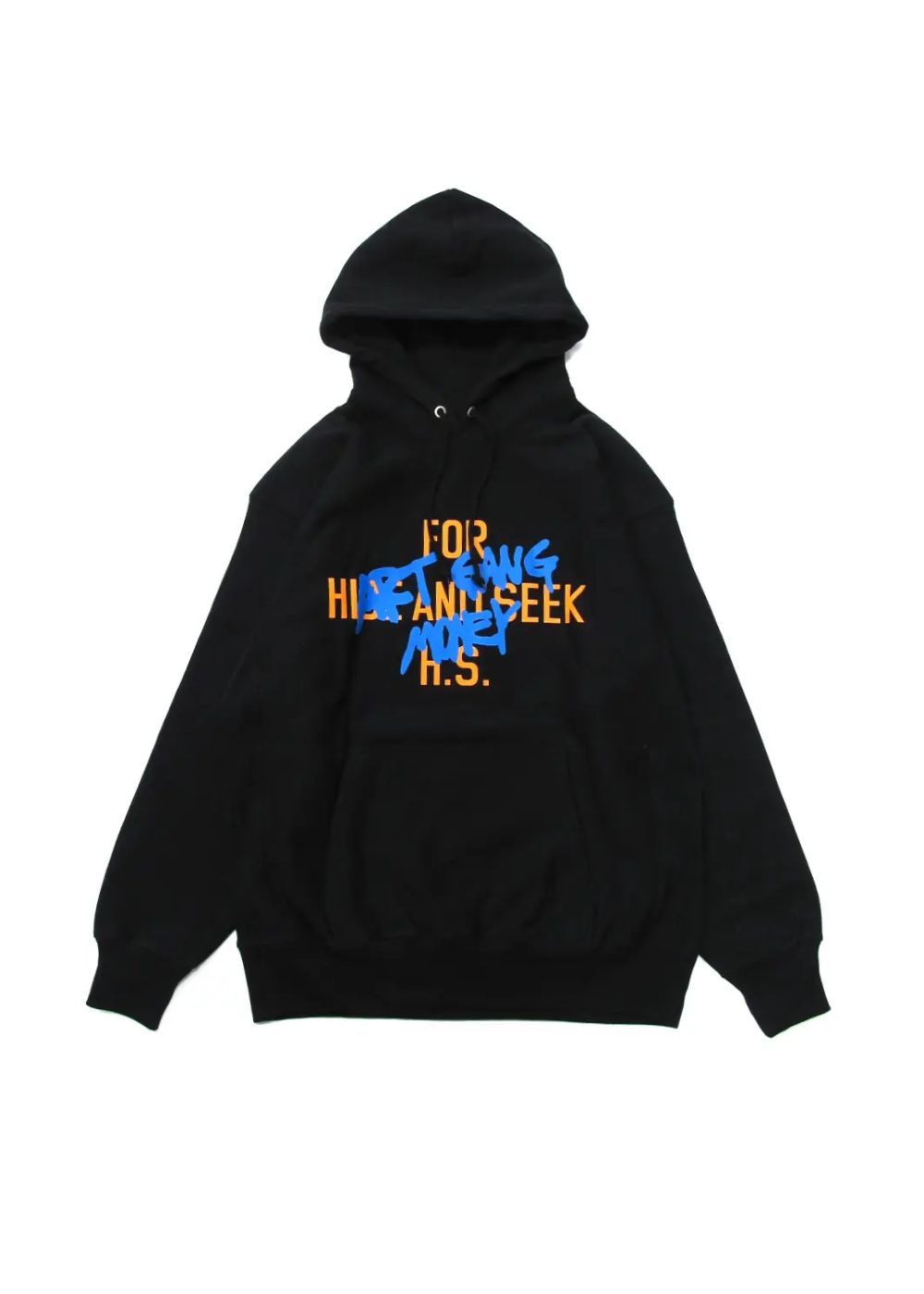 HIDE AND SEEK - ×SKOLOCT HOODED SWEATSHIRT (BLACK) / スコロクト