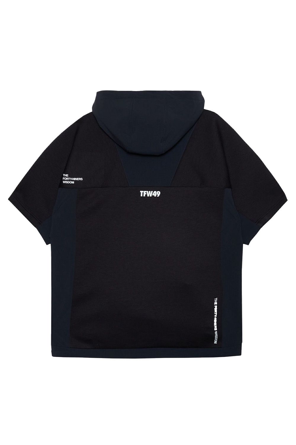 TFW49 - CARDBOARD MATERIAL SHORT SLEEVE HOODIE / カードボード