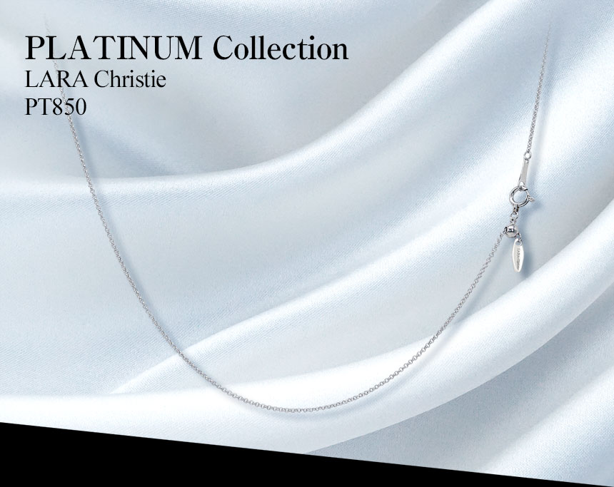 プラチナ チェーン ネックレス pt850 ロール 幅 1.0mm 約 1.9g 最長